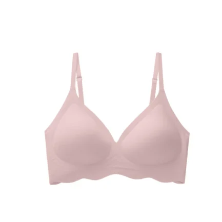 Sexy Deep V Neck Thin Strap Bras Womens Seamless Push Up Full-Coverage Bras Soft Support Underwear Bralette without Steel Ring - Image 10
