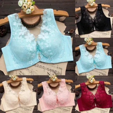 Women Sexy Lace Bras Push Up Bralette Embroidery Lingerie Wireless Lift Brassiere No Underwire Breathable Underwear Comfort Bra - Image 7