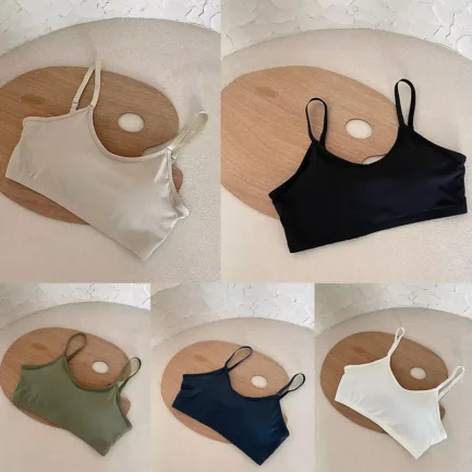 U-shaped Integrated Sports Bra for Women, Seamless Underwear Base, Slim Fit Vest, Beautiful Back Bra - Image 14