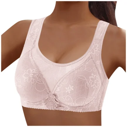 Women Casual Breathable Top Bra Underwear Without Steel Ring Gathering And Adjusting Bra Strapless Bra for plus Size Women - Image 10