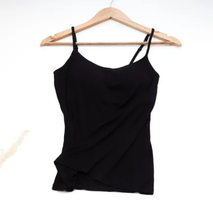 Women Suspended Vest With Chest Pad Women's Thin Shoulder Strap Bra T Integrated Shirt Basic version Sexy Sling For Female - Image 5