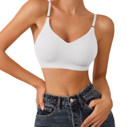 Ice Silk Bra for Women Comfort Wireless Gather Sexy Underwear for Women Push Up Simple Lingerie Seamless Brassiere Bralettle - Image 15