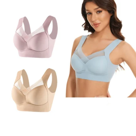Womens Bras Comfortable Push Up 2pc Women's Large Strapless Lace Tank Top Underwear Thin Side Fold Side Breast Gather Adjustable - Image 5