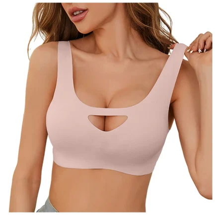 Women Comfortable Breast Controlling Underwear Yoga Light Sports Push Up Bra Large Size Breathable Comfortable Women Underwear - Image 8