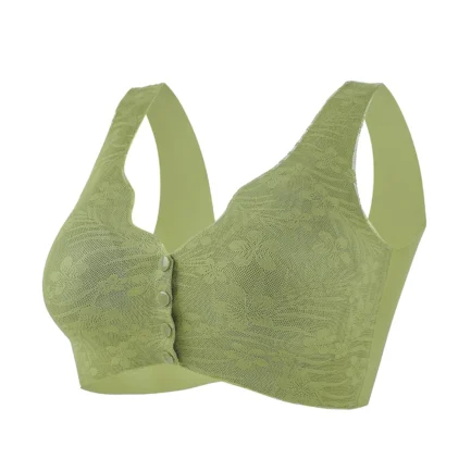 Women Front Button Bra Mother Underwear Seamless Push Up Bra Vest Lace Lingerie Wireless Underwear Bralette бюстгальтер женский - Image 10