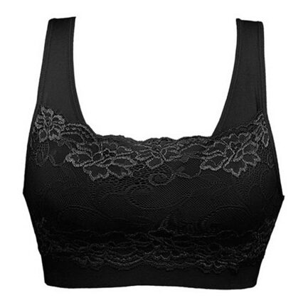 Sports Bras for Women Plus Size Floral Lace Patchwork Bralettes Seamless Full Coverage Lightly Lined Wireless Push Up Bras Tops - Image 10