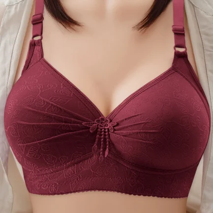 Women'S Adjustable Sports Underwear Extra Elastic Breathable Push Up Trim Bra Solid Color Large Size Breathable Comfortable Bra - Image 15