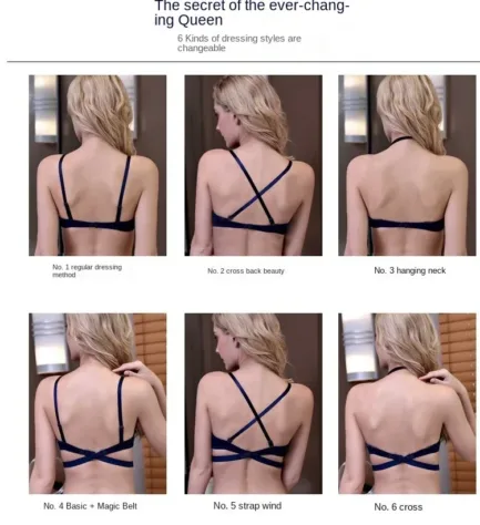 Seamless Deep V Lingerie Sexy Push Up Bra U Backless Bras Women Wedding Underwear Sport Yoga Low Cut Open Back Dresses Invisible - Image 10