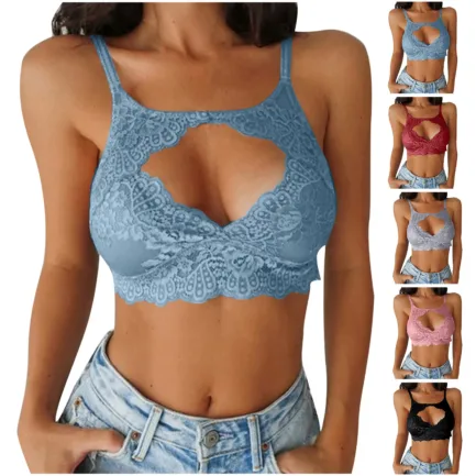 Wireless Push Up Bra Sexy Lace Hollow Bralette Women Breathable Underwear Fashion Lingerie Seamless Bras Femme Brassiere - Image 7