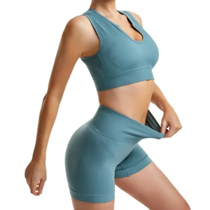 Bra Sets Anti-sagging Sports bra set No steel rings Fitness clothing Female running shockproof Beauty tank top Sets - Image 9