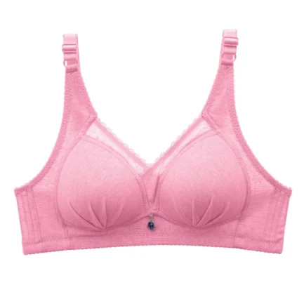 Wirefree Comfortable Bra Women Female Underwear Stretchable Straps Breathable Bras For Womens Lightweight Soft Gathered Bralette - Image 10