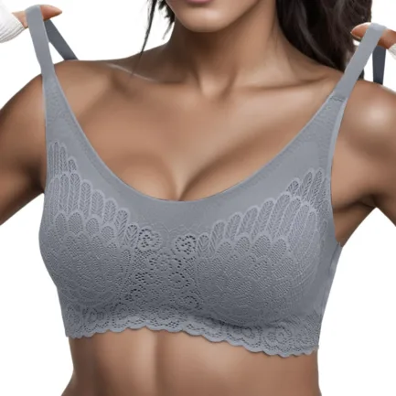 Thin Cup Lace Bra For Women High Elastic Solid Color Wrapped Chest Breathable Brassiere Shockproof Push Up Sexy Lingeries - Image 8