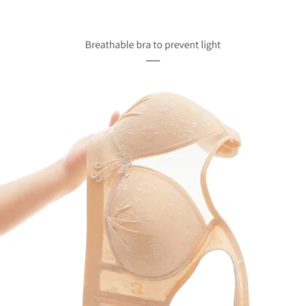 Plus Size Women Bandeau Bra Back Closure Brassiere Wirefree Bralette Full Cup Everyday Floral Bras Active Bras NEW - Image 4