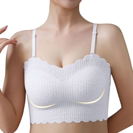 Womens Seamless Unwired Strapless Women Sexy Solid Tube Tops Female Girls Sling Breast Warp Bra Student No Steel Ring Underwear - Image 19