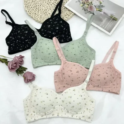 Women Sexy Lingerie Triangle Cup Brassiere Wire Free Bra Underwear Bras for Girls Womens Without Steel Rings French Traceless - Image 2