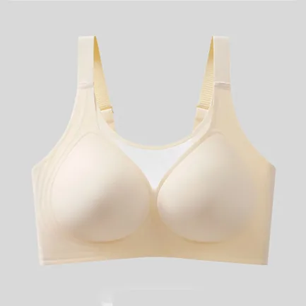 Women'S Without Underwire Seamless Bra Breathable Bralette Minimiser Bra T Shirt Sleep Bra With Additional Lingerie Underwear - Image 3
