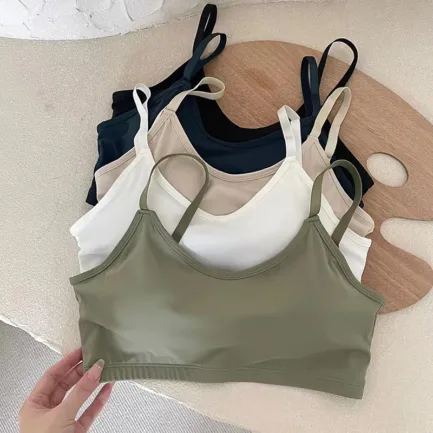 U-shaped Integrated Sports Bra for Women, Seamless Underwear Base, Slim Fit Vest, Beautiful Back Bra - Image 8