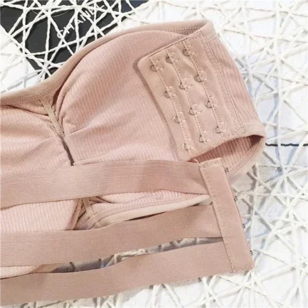 Sexy Women's Strapless Bra with Removable Pads Underwear Tube Top Girls Invisible One-piece Backless Lingerie Cropped Tanks - Image 5