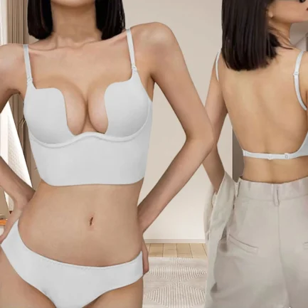 Women Solid Low Bras U Shape Backless Multiple Convertible Straps Underwire Fashion Backless Adjustable Shoulder Strap Lingerie - Image 28