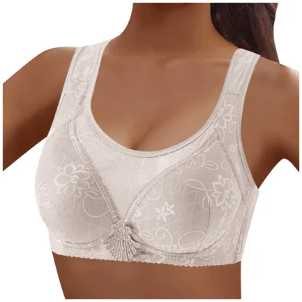 Women Casual Breathable Top Bra Underwear Without Steel Ring Gathering And Adjusting Bra Strapless Bra for plus Size Women - Image 12