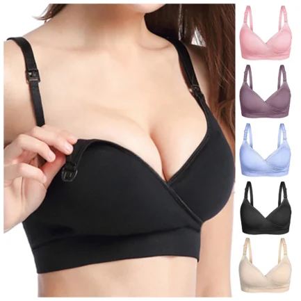 Womens Sports Bras Pack Women Lactation Bras For Women No Underwire Seamless Bralettes For Women Wireless Bra Soft Support - Image 7