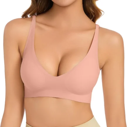 Women'S Bra Lingerie Women'S Bra Without Underwire V Neck Comfort Soft Bra Push Up Seamless Bra Lightly Padded Sujetadores Sexys - Image 11