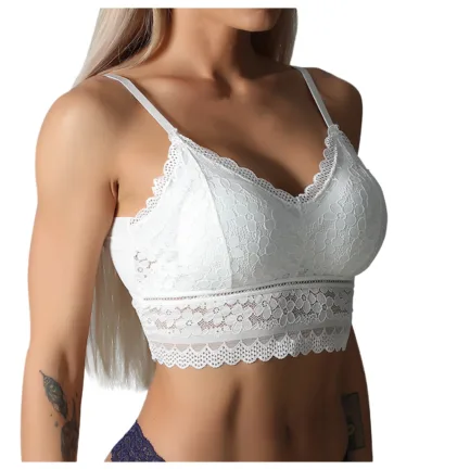 Women Lace Bras Top Comfortable Bralette Solid Color Beauty Back Underwear Sexy Vest Female Add pad Wireless Bra Lingerie - Image 10