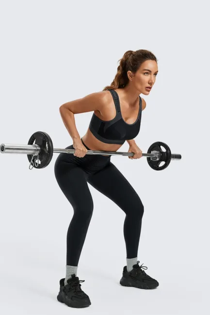Women's Sports Bra High Impact Wireless Adjustable Straps Non-Padded Workout Bra Solid Trainning Run Boxing Underwear - Image 22