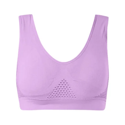 Women Bras Wireless Cotton Breathable Cool Liftup Air Bra 2024 New Large Size Air Bra Breathable And Comfortable Mesh Sports Bra - Image 4