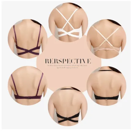 Women Deep U Push Up Sexy Bra Beautiful Back Thin Half Cup Solid Color Lingerie Underwire Underwear Soutien Gorge - Image 7