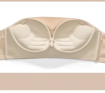 Strapless Women's Underwear Non-slip Gathered Small Chest Tube Top Beautiful Back Invisible Anti-light Wedding Women's Bra - Image 12
