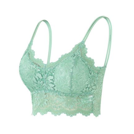 Strapless Bras for Women Floral Lace Bandeau Padded Seamless Full Coverage Lightly Lined Wireless Bras Plus Size Comfort Bra - Image 14