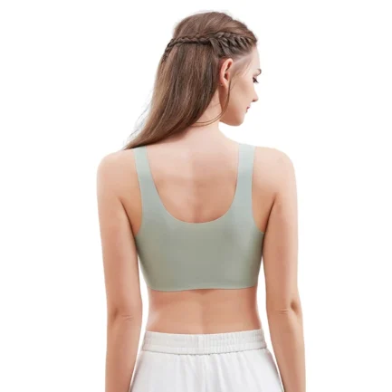 Women Non-stiffening Bra Comfortable Side Breast Collection Ice Silk Cool Non-marking Bra Anti-upper Slip Bra Sports Underwear - Image 2