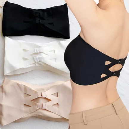 Ice Silk Strapless Bra Girls Seamless Crop Tube Top Bralette for Women Sexy Soft Bras Large Size Bustier Tops Summer Underwear - Image 7