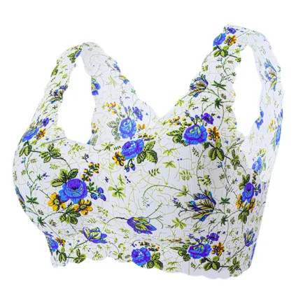 2024 New Bra Plus-Size Women'sBra Silk With Ice Print Sexy Unblemished Floral Underwear Floral Art Style With Support And Lift - Image 8