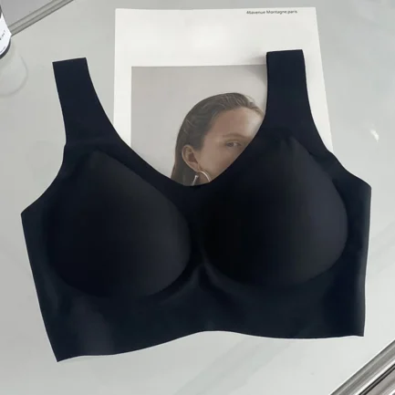 Ice Silk Bra Seamless Vest Bras Women Soft Thin Push Up Underwear Comfortable Sleep Top With Chest Padded Sports Bralette - Image 6