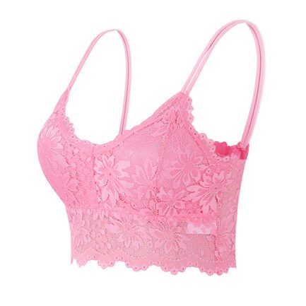 Women Vest Hot Bra Seamless Bras Lingerie Sexy V Neck Underwear Lace Panel No Steel Ring Bras Female Corset Sling Bralette Ropa - Image 12