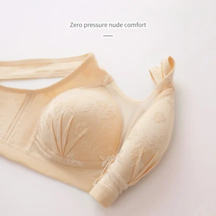 Plus Size Women Bandeau Bra Back Closure Brassiere Wirefree Bralette Full Cup Everyday Floral Bras Active Bras NEW - Image 5