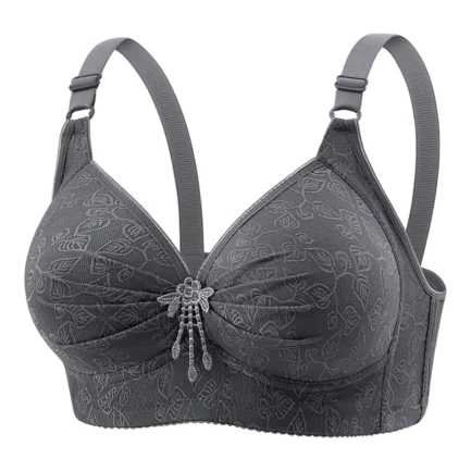 Women'S Adjustable Sports Underwear Extra Elastic Breathable Push Up Trim Bra Solid Color Large Size Breathable Comfortable Bra - Image 9