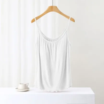 Sexy Casual Tanks T Shirt Strapless Tube Tank Top For Women Sleeveless Tops With Built In Bras Shelf Bra Padded Shirt Underwear - Image 5