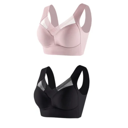 Womens Bras Comfortable Push Up 2pc Women's Large Strapless Lace Tank Top Underwear Thin Side Fold Side Breast Gather Adjustable - Image 8