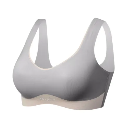Large Size Traceless Womens Bra Comfortable Without Underwire Underwear Solid Color Gathering Shockproof Running Sport Bralette - Image 16