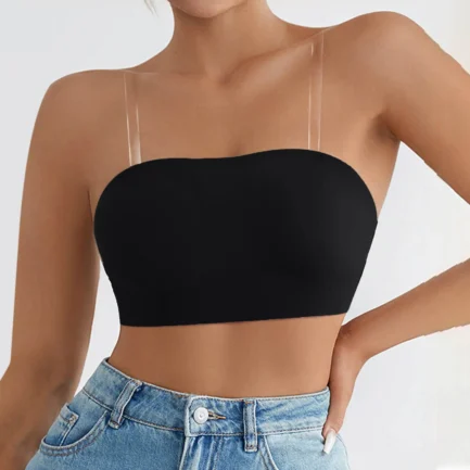 Fashion Strapless Bandeau Bra Solid Color Lift Anti Sagging Seamless Soft Support Underwear Sleep Uncensored Women Lingerie - Image 13