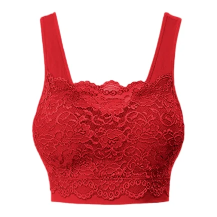 Floral Lace Sports Push Up Bra For Women Sexy Wrap Chest Sleeping Underwear Women's Seamless Bra Fitness Yoga Sport Corset Tops - Image 15
