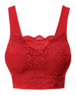Floral Lace Sports Push Up Bra For Women Sexy Wrap Chest Sleeping Underwear Women's Seamless Bra Fitness Yoga Sport Corset Tops