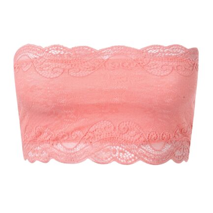 Womens One Word Wrap Chest Lace Underwear Womens No Steel Ring Full Cup Anti Slip Small Breasts Gathered Breathable Lady Bra - Image 6