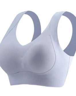 Soft Comfortable Women'S Bras Sexy Shoulder Strap Underwear Smooth Breathable Lingerie Bralette Push Up Solid Wireless Thin Bras