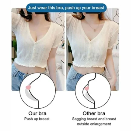 Lifting Anti-Sagging Wireless Push-Up Bra Women'S Widened Back Smoothing Bras Adjustable Summer Thin Brassiere Underwear - Image 15