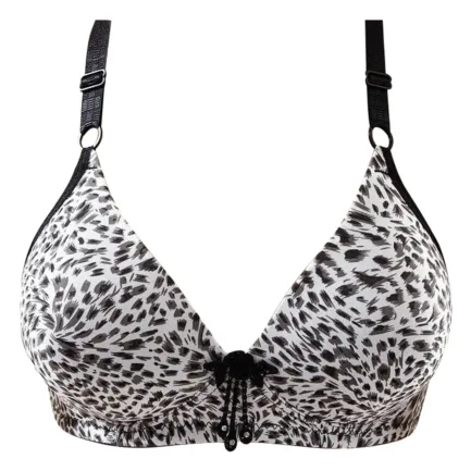Women's Leopard Print Fashion Sexy Bra Thin Plus Size Push Up Pair Sag Underwear No Underwire Womens Bras Comfortable Push up - Image 10