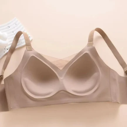 Non Wired Women'S Bras Padded Full Cup Bra Without Underwire With Padding Seamless Bustier Bralette Breathable Soft Lingerie - Image 4